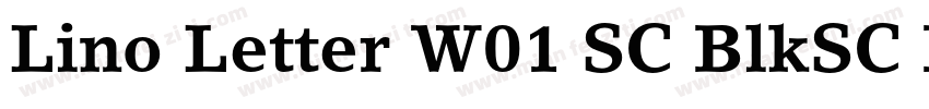 Lino Letter W01 SC BlkSC Regular字体转换